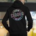 Team Second Grade Teacher Student Back To School 2nd Grade Men's Hoodie Back Print, 2nd Grade Teacher Hoodies, funny gift