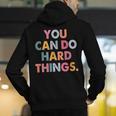 Test Day Teacher You Can Do Hard Things Women Kids Men's Hoodie Back Print, funny gift Test Day Teacher You Can Do Hard Things Women Kids Men's Hoodie Back Print, funny gift