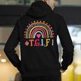 TGIF Teacher Appreciation Alphabet Thank God It's Friday For Men Women Girls Kids Men's Hoodie Back Print, funny gift