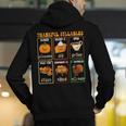 Thankful Syllables Thanksgiving Phonics Reading Teacher Fall Men's Hoodie Back Print, funny gift