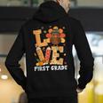 Thanksgiving Love First Grade Teacher Turkey Autumn Fall For Men Women Girls Kids Men's Hoodie Back Print, First Grade Teacher Hoodies, funny gift Thanksgiving Love First Grade Teacher Turkey Autumn Fall For Men Women Girls Kids Men's Hoodie Back Print, First Grade Teacher Hoodies, funny gift