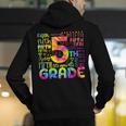 Tie Dye 5th Grade Typography Team Fifth Grade Teacher For Men Women Girls Kids Men's Hoodie Back Print, funny gift