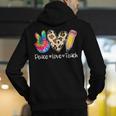 Tie Dye Hippie Peace Love Teach Teacher Appreciation Men's Hoodie Back Print, funny gift Tie Dye Hippie Peace Love Teach Teacher Appreciation Men's Hoodie Back Print, funny gift