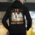 TK Boo Crew Preppy Halloween Floral Ghost TK Teacher Team TK Men's Hoodie Back Print, funny gift TK Boo Crew Preppy Halloween Floral Ghost TK Teacher Team TK Men's Hoodie Back Print, funny gift