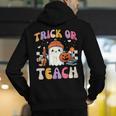 Trick Or Teach Ghost Teacher School Halloween Men Women Men's Hoodie Back Print, funny gift
