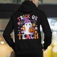 Trick Or Teach Groovy Teacher Ghost Halloween Teacher Men's Hoodie Back Print, Groovy Teacher Hoodies, funny gift Trick Or Teach Groovy Teacher Ghost Halloween Teacher Men's Hoodie Back Print, Groovy Teacher Hoodies, funny gift