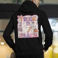 Trick Or Teach Retro Halloween Teacher Look Men's Hoodie Back Print, funny gift Trick Or Teach Retro Halloween Teacher Look Men's Hoodie Back Print, funny gift