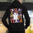 Trick Or Teach Teacher Pencil Ghost Halloween Teacher Men's Hoodie Back Print, funny gift Trick Or Teach Teacher Pencil Ghost Halloween Teacher Men's Hoodie Back Print, funny gift