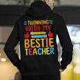 Twinning With My Bestie Teacher Boy Spirit Week Twin Day Men's Hoodie Back Print, funny gift