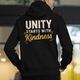 Unity Kindness Shirt Women Teachers Kids Unity Day Orange Men's Hoodie Back Print, funny gift