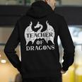 Vintage Teacher Of Dragons Quotes Teacher Student Men's Hoodie Back Print, funny gift Vintage Teacher Of Dragons Quotes Teacher Student Men's Hoodie Back Print, funny gift