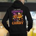 Will Trade Students For Candy Shirt Fun Candy Corn Teacher Men's Hoodie Back Print, funny gift Will Trade Students For Candy Shirt Fun Candy Corn Teacher Men's Hoodie Back Print, funny gift
