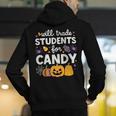 Will Trade Students For Candy Teacher Cute Halloween Men's Hoodie Back Print, funny gift Will Trade Students For Candy Teacher Cute Halloween Men's Hoodie Back Print, funny gift