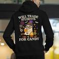 Will Trade Students For Candy Teacher Ghost Halloween Men's Hoodie Back Print, funny gift Will Trade Students For Candy Teacher Ghost Halloween Men's Hoodie Back Print, funny gift