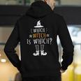 Which Witch Is Which Halloween Grammar Teacher Costume Men's Hoodie Back Print, funny gift