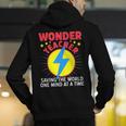 Wonder Teacher Costume Shirt Teacher Halloween Costume Men Women Men's Hoodie Back Print, funny gift
