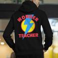 Wonder Teacher Teacher Halloween Tshirt Men's Hoodie Back Print, funny gift