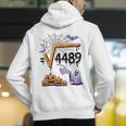 4489 Square Root 67 Math Teacher Halloween Costume Professor Men's Hoodie Back Print, funny gift