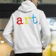 Art Teacher Artists Men's Hoodie Back Print, funny gift