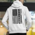ASL Flag Sign Language Deaf ASL Teacher For Men Women Men's Hoodie Back Print, funny gift
