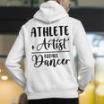 Athlete Plus Artist Equals Dancer Ballerina Teacher Student For Men Women Kids Men's Hoodie Back Print, funny gift Athlete Plus Artist Equals Dancer Ballerina Teacher Student For Men Women Kids Men's Hoodie Back Print, funny gift