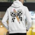 Back To School Hello Fifth Grade Teacher Coquette Pencil Bow Men's Hoodie Back Print, funny gift