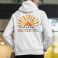 Back To School Hello Preschool For Kids Teacher Women Men's Hoodie Back Print, funny gift