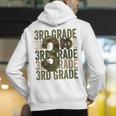 Camo Team 3rd Grade Squad Back To School Teacher Kids Boys Men's Hoodie Back Print, funny gift