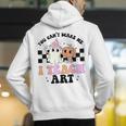 You Can't Scare Me I Teach Art Retro Teacher Ghost Halloween Men's Hoodie Back Print, funny gift You Can't Scare Me I Teach Art Retro Teacher Ghost Halloween Men's Hoodie Back Print, funny gift