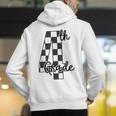 Checkered Fourth Grade Back To School Teachers Students Men's Hoodie Back Print, funny gift Checkered Fourth Grade Back To School Teachers Students Men's Hoodie Back Print, funny gift