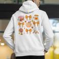 Coquette Bow Teacher Thanksgiving Fall Autumn Girls Women Men's Hoodie Back Print, funny gift