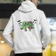 Creepin It Real Monster School Preschool Teacher Halloween Men's Hoodie Back Print, funny gift