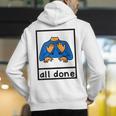 All Done Sign Language Speech Pathology Aac Sped Teacher Men's Hoodie Back Print, funny gift All Done Sign Language Speech Pathology Aac Sped Teacher Men's Hoodie Back Print, funny gift