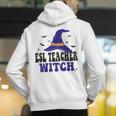 ESL Teacher Witch Halloween Matching Group Costume Men's Hoodie Back Print, Esl Teacher Hoodies, funny gift