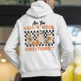 Are You Fall-O-Ween Directions Halloween Ghost Fall Teacher Men's Hoodie Back Print, funny gift