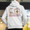 First Data Then Thanksgiving Im Earning A Break Sped Teacher Men's Hoodie Back Print, funny gift