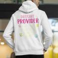 Full Heart Daycare Provider Nanny Au Pair Pre-K Teacher Men's Hoodie Back Print, funny gift