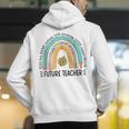 Future Teacher Cute Rainbow Leopard Teacher Outfit For Men Women Girls Kids Men's Hoodie Back Print, Future Teacher Hoodies, funny gift Future Teacher Cute Rainbow Leopard Teacher Outfit For Men Women Girls Kids Men's Hoodie Back Print, Future Teacher Hoodies, funny gift