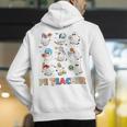 Halloween PE Teacher Spooky Physical Education Teacher Men's Hoodie Back Print, Pe Teacher Hoodies, funny gift