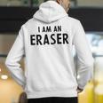 Halloween Teacher Im An Eraser Costume Kids Men Women Men's Hoodie Back Print, funny gift