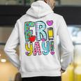 Happy Fri-Yay Friday Lovers Fun Teacher Life FriYay Weekend Men's Hoodie Back Print, funny gift Happy Fri-Yay Friday Lovers Fun Teacher Life FriYay Weekend Men's Hoodie Back Print, funny gift