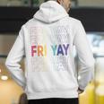 Happy Fri Yay Teacher Friday Saying Men's Hoodie Back Print, funny gift Happy Fri Yay Teacher Friday Saying Men's Hoodie Back Print, funny gift