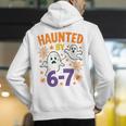 Haunted 67 Ghost Math Teacher Halloween Costume Math Pun Men's Hoodie Back Print, funny gift Haunted 67 Ghost Math Teacher Halloween Costume Math Pun Men's Hoodie Back Print, funny gift