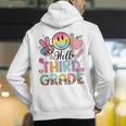 Hello 3rd Grade Boy Girl Teacher Back To School 3rd Grade Men's Hoodie Back Print, funny gift