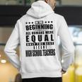 High School Teacher Personalized Men's Hoodie Back Print, funny gift High School Teacher Personalized Men's Hoodie Back Print, funny gift