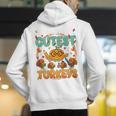 Humor I Teach The Cutest Turkeys Thanksgiving Teacher Men's Hoodie Back Print, funny gift Humor I Teach The Cutest Turkeys Thanksgiving Teacher Men's Hoodie Back Print, funny gift