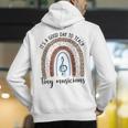 Its A Good Day To Teach Tiny Musicians Music Teacher Rainbow Men's Hoodie Back Print, funny gift