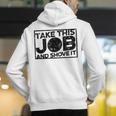 Take This Job And Shove It Teacher And Technician Work For Men Women Men's Hoodie Back Print, funny gift