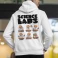Labrador Retriever Science Labs Dog Lover Teacher Men's Hoodie Back Print, Science Teacher Hoodies, funny gift
