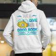 Librarian Teacher Dive Into A Good Book Reading Premium Tri-Blend Men's Hoodie Back Print, funny gift Librarian Teacher Dive Into A Good Book Reading Premium Tri-Blend Men's Hoodie Back Print, funny gift